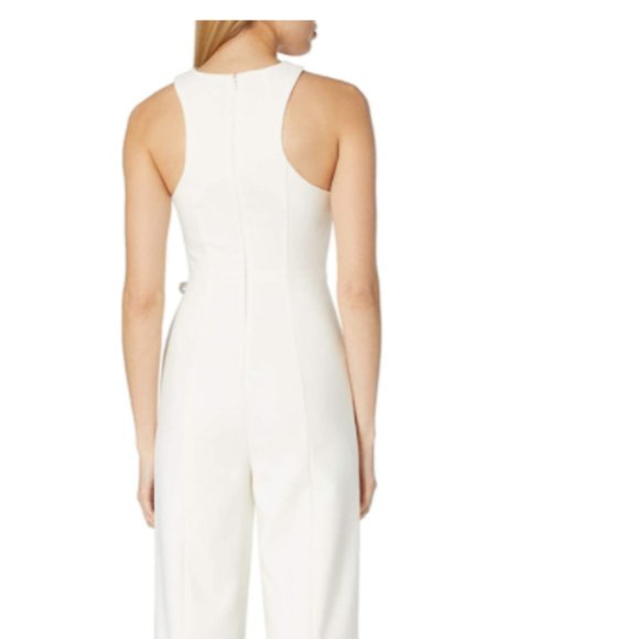 Likely - Dash Bow Belted Halter Jumpsuit (Floor Length, Size 2) - Picture 2 of 2